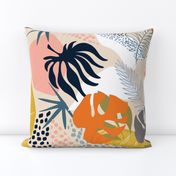 Tropical foliage - Natural Retro Boho - L 