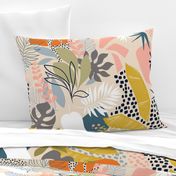 Tropical foliage - Natural Retro Boho - L 