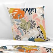 Tropical foliage - Natural Retro Boho - L 