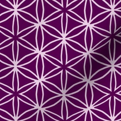 flower grid purple