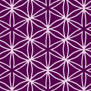 flower grid purple