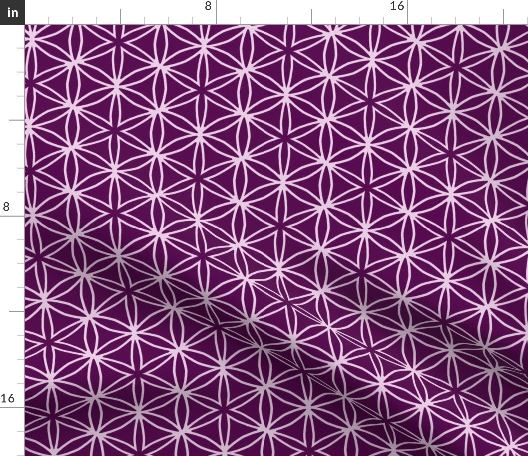 flower grid purple