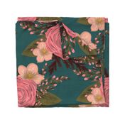 Daphne Floral Teal