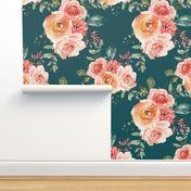 Beatrice Floral Teal