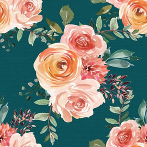 Beatrice Floral Teal