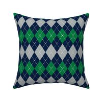 Argyle - green, grey, navy - LAD19