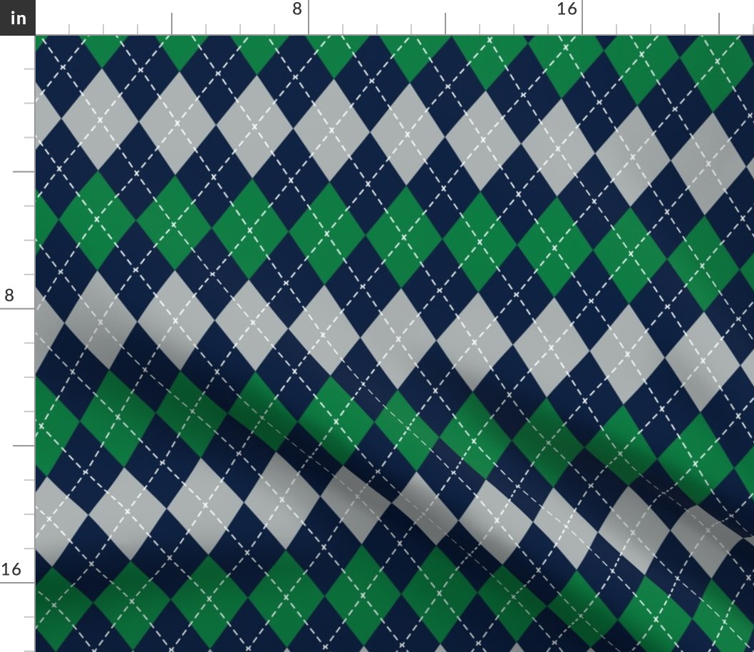 Argyle - green, grey, navy - LAD19