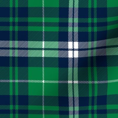 green and navy plaid - golf wholecloth coordinate - LAD19