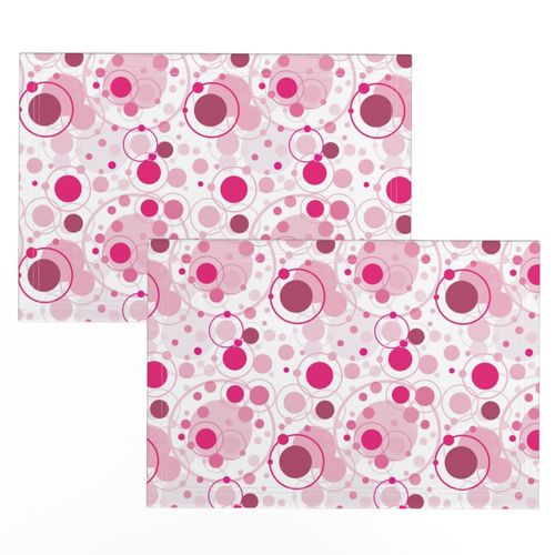 Pretty in Pink Circles on White