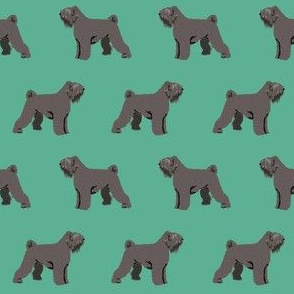 kerry blue terrier dog fabric, kerry blue terrier fabric, kerry blue terrier dog, dog fabric, dog breeds fabric, cute dog -green