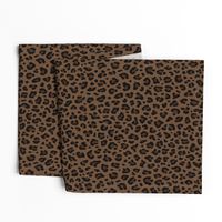 ★ LEOPARD PRINT in BROWN ★ Medium Scale / Collection : Leopard spots – Punk Rock Animal Print