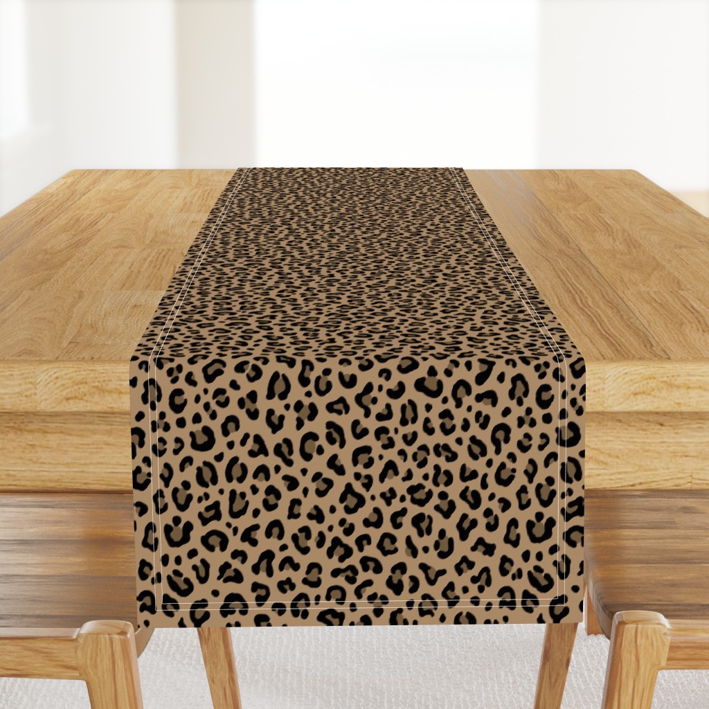 ★ LEOPARD PRINT in ICED COFFEE BROWN ★ Medium Scale / Collection : Leopard spots – Punk Rock Animal Print