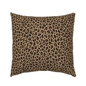 ★ LEOPARD PRINT in ICED COFFEE BROWN ★ Medium Scale / Collection : Leopard spots – Punk Rock Animal Print