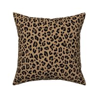 ★ LEOPARD PRINT in ICED COFFEE BROWN ★ Medium Scale / Collection : Leopard spots – Punk Rock Animal Print