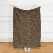 ★ LEOPARD PRINT in ICED COFFEE BROWN ★ Medium Scale / Collection : Leopard spots – Punk Rock Animal Print
