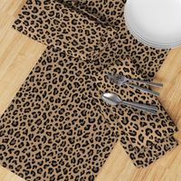 ★ LEOPARD PRINT in ICED COFFEE BROWN ★ Medium Scale / Collection : Leopard spots – Punk Rock Animal Print