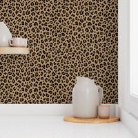 ★ LEOPARD PRINT in ICED COFFEE BROWN ★ Medium Scale / Collection : Leopard spots – Punk Rock Animal Print