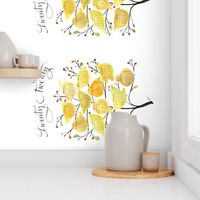 2020 birds and berries tea towel calendar