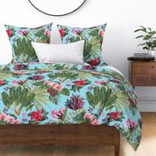 Lush Tropical Bohemian-Blue