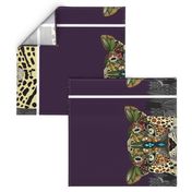 leopard queen tea towel