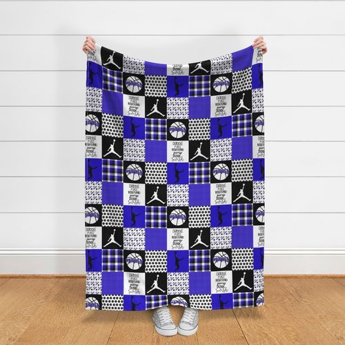 Basketball//Miners - Wholecloth Cheater Quilt