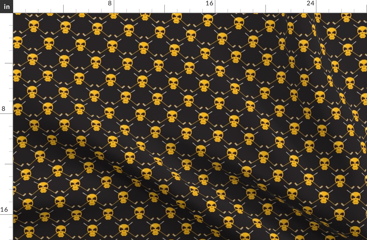 Skulls & Sticks - Golden Small