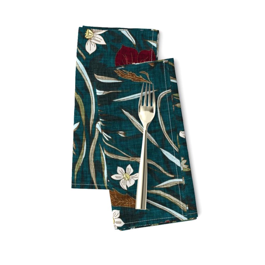 Noir Floral (teal) LRG