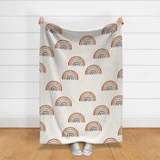 jumbo // rainbows Ecru background big rainbows earth tone earthy unisex neutral