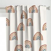 jumbo // rainbows Ecru background big rainbows earth tone earthy unisex neutral