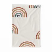 jumbo // rainbows Ecru background big rainbows earth tone earthy unisex neutral