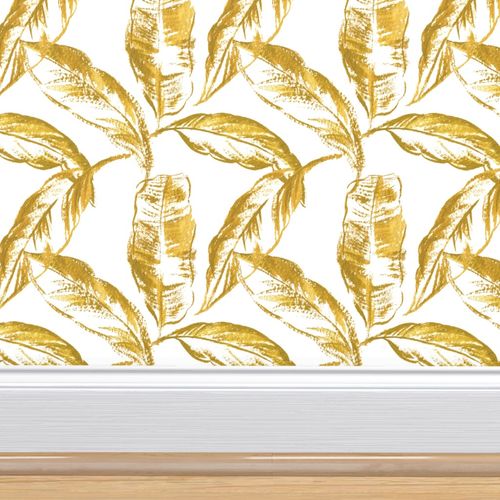 Banana leaf Wallpaper | Spoonflower