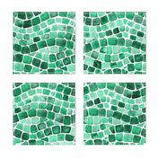 emerald green mosaic