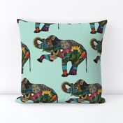 asian elephant aqua I