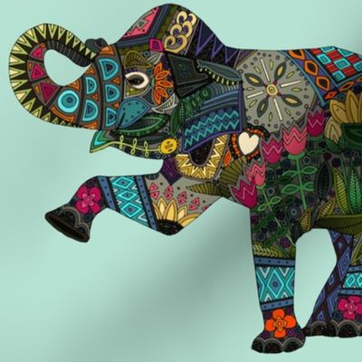 asian elephant aqua I