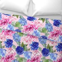 Spring Hydrangea Watercolor // Blush (Regular Size) 