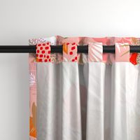 Tropical Foliage - Boho Pink and Solar Orange - L