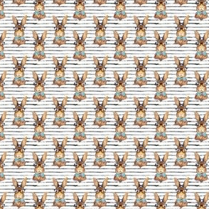 1.15" BUNNY WITH GLASSES larger stripes