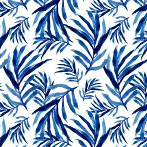 4" Blue Palm Fronds
