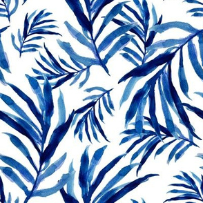 8" Blue Palm Fronds
