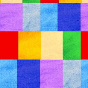 Watercolor Patches / Crazy Colorful Quilt Blocks  