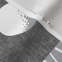 golf wholecloth - nursery patchwork - grey (90)  C19BS