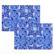 Heraldic Cross, Blue, large