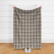 brown and beige fall plaid - golf wholecloth coordinate - LAD19