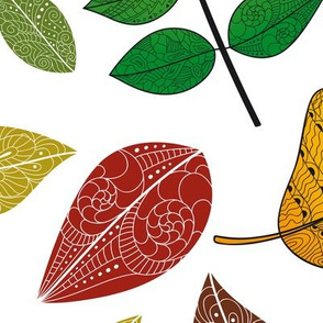 Autumn Leaves doodle
