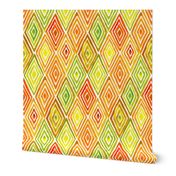Rhombus watercolor pattern