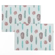 Seamless pattern with cones