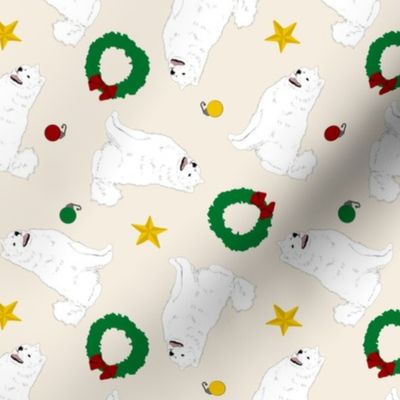 Tiny Samoyed - Christmas