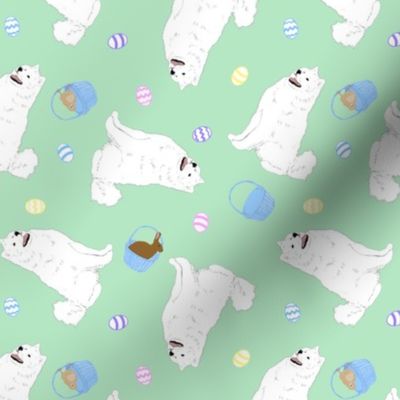 Tiny Samoyed - Easter