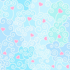 Hearts pattern