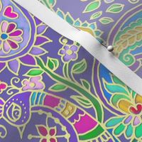 Bohemian Paisley Paradise on Lavender